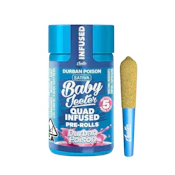 Jeeter Baby | Durban Poison | Infused Pre-Roll Pack | [2.5g] 5pk | Sativa