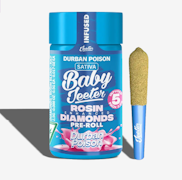 Baby Jeeter | Durban Poison | Rosin Enhanced Diamond Pre-Roll 5pk | 2.5g