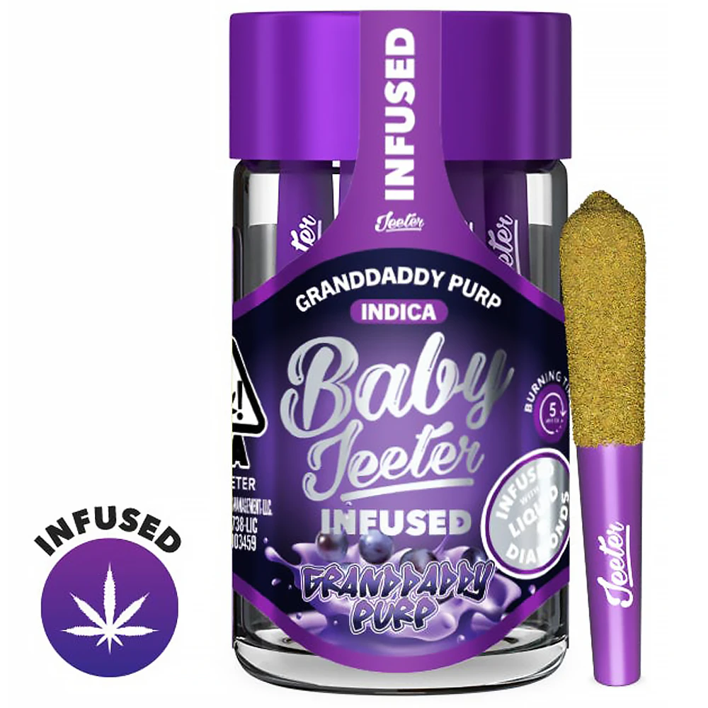 Jeeter - Granddaddy Purp - Infused Preroll 5pk (2.5g) Main Image