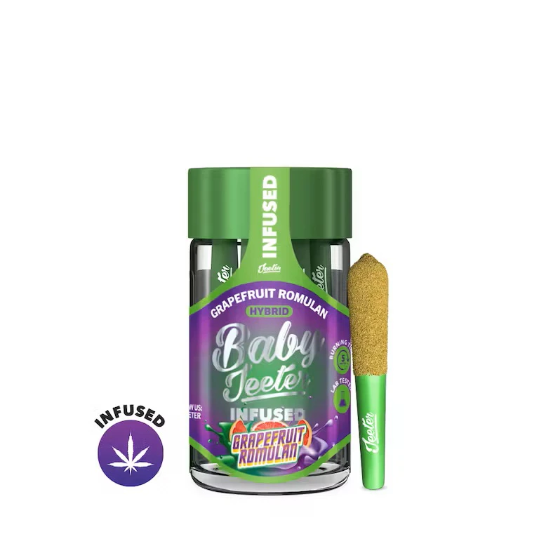 Jeeter - Baby Jeeter - 5pk Infused Pre Rolls - Grapefruit Romulan Main Image