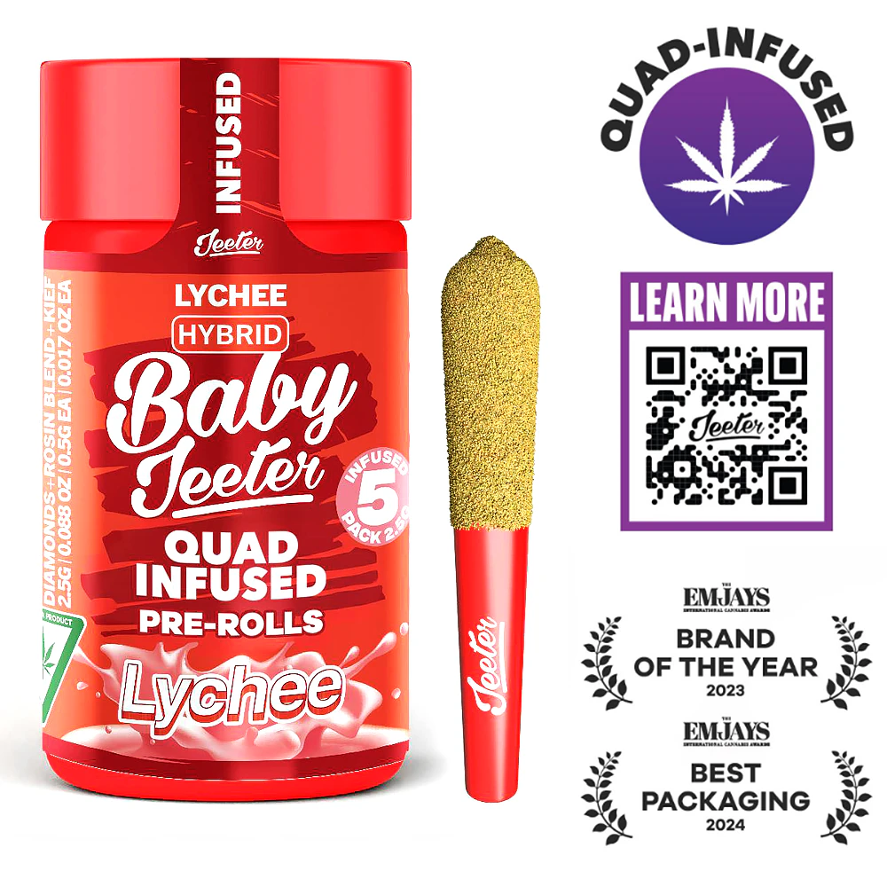 Jeeter - Lychee - Infused Preroll 5pk (2.5g) Main Image