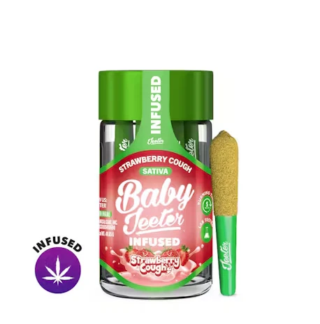 Jeeter - Baby Jeeter | Strawberry Cough | Infused Mini Pre-Roll 5pk | 2.5g Main Image