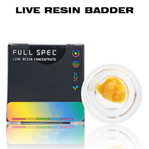 Full Spec - Full Spec - Live Resin Badder - 01g - (H) Emergen C