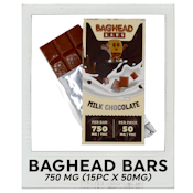 Baghead Bars - Milk Chocolate - 750mg (15pc x 50mg)