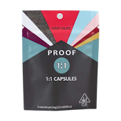 Balanced (H) | 10mg THC 10mg CBD 5pk Capsules | Proof
