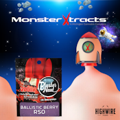 Monster BlasterNaut Gummies Galactic Razz RSO 200mg