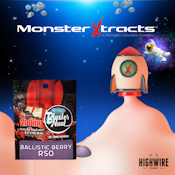 Monster BlasterNaut Gummies Ballistic Berry RSO 200mg