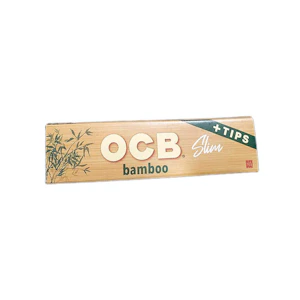 OCB - Bamboo Slim Paper w/Tips Cigarette Papers FET