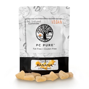 PC PURE - GUMMY - BANANA - 20MG/PC - PC PURE