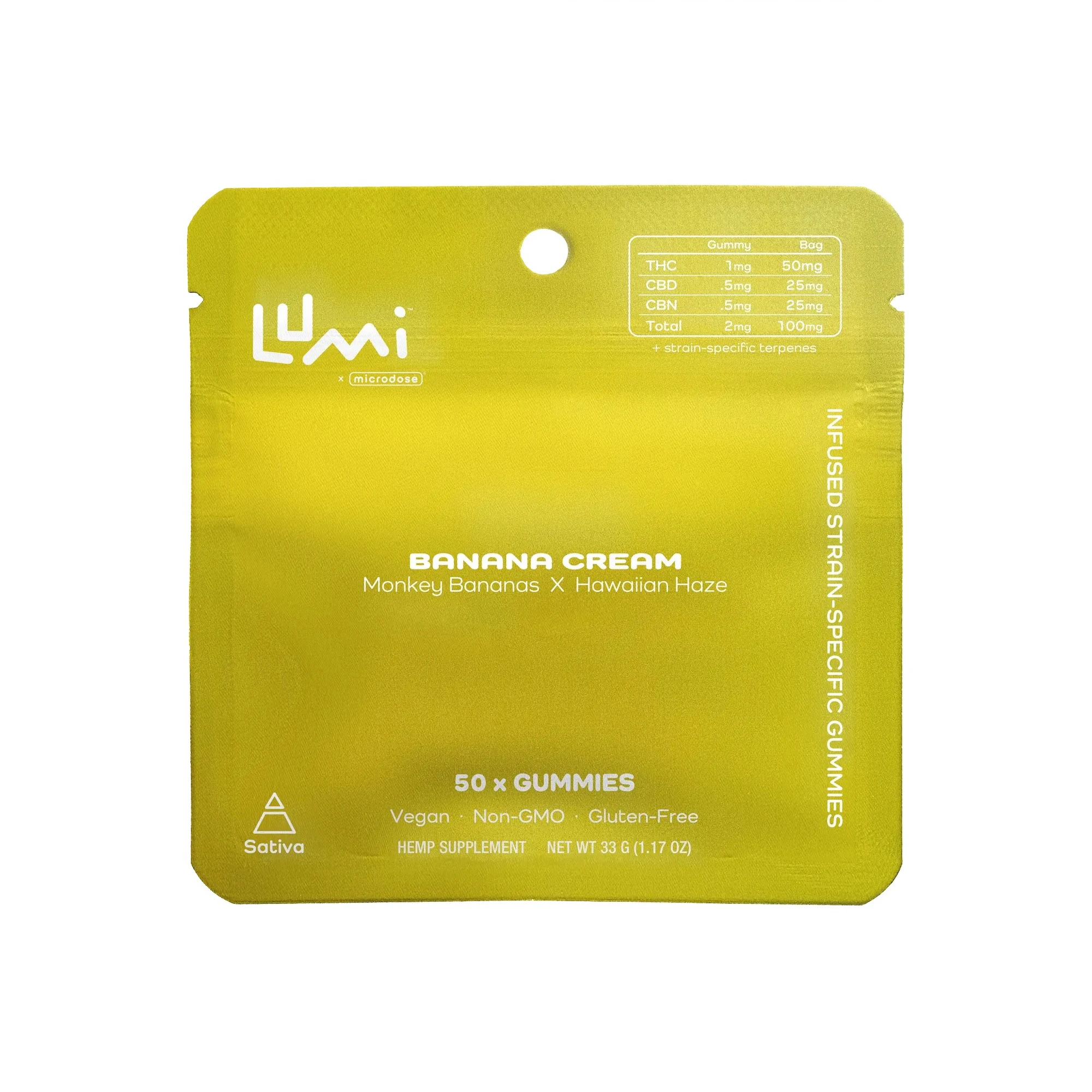 Lumi Gummies - Banana Cream | Sativa 10ct Minis Main Image