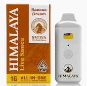 Himalaya 1g Banana Dream Live Sauce AIO Disposable