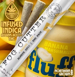 Northern Grown - Banana Fluff Fog Cutter - 0.5g x 2pk. Infused - Northern Grown