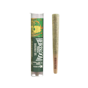 Heirbloom by CBX - Banana OG (H)  | .75g Indoor Preroll | Heirbloom by CBX
