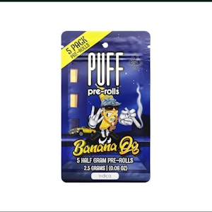 PUFF - PUFF Banana OG Pre-Roll 5-Pack 2.5g