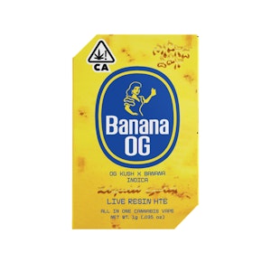 MICRO BAR - Micro Bar 1g Banana OG Live Resin AIO Disposable