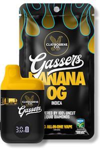 CLAYBOURNE CO. - 1g Banana OG AIO Gassers - Claybourne