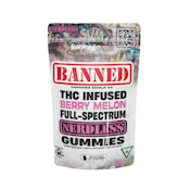 Banned - Nerdless Gummies - Berry Melon 200mg 4pk