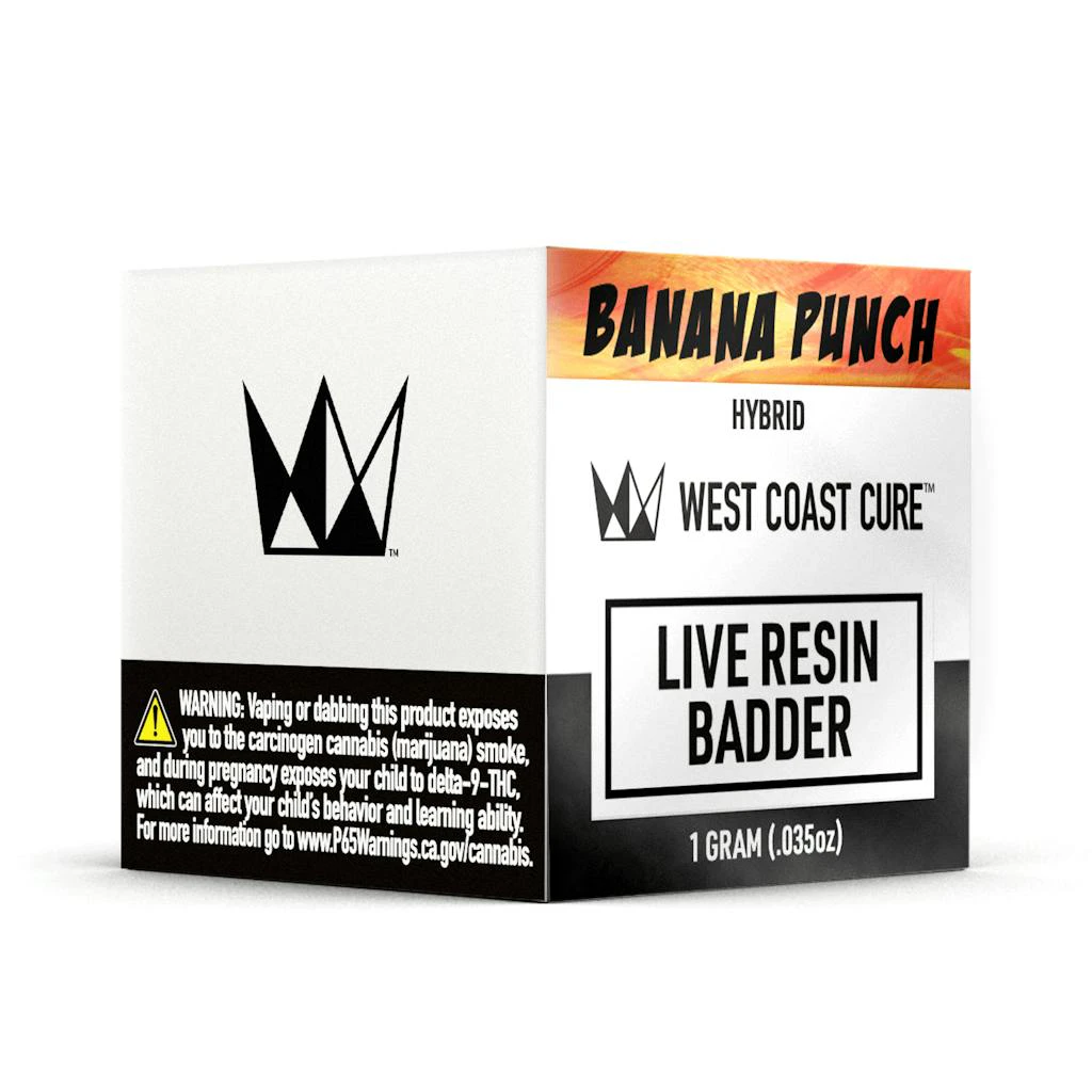 West Coast Cure - West Coast Cure Banana Punch Live Resin Badder 1.0g Main Image