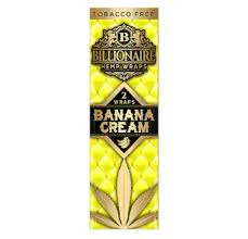 Billionaire - Banana Cream Hemp Wraps (2pk) Main Image