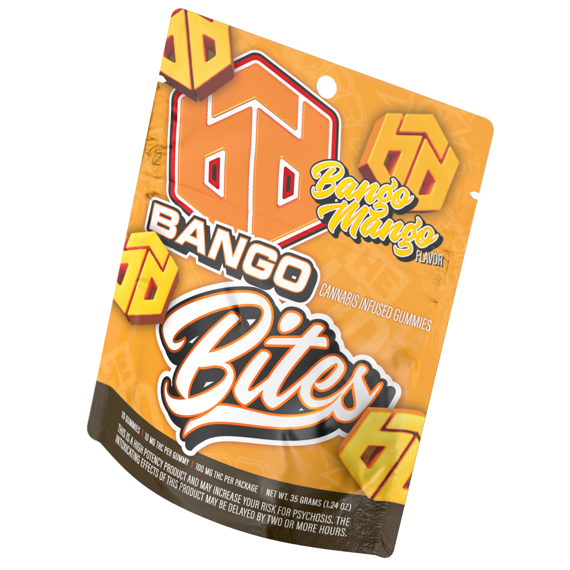 [REC] Bango Bites | Bango Mango | 100mg/10pk Soft Chews