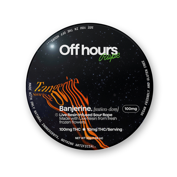 OFFHOURS | Banjerine "Tangerine Sunrise" Live Resin Rope - 100mg Edible