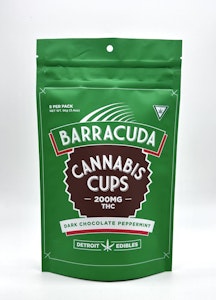 DETROIT EDIBLES - Barracuda Cups | Dark Chocolate Peppermint