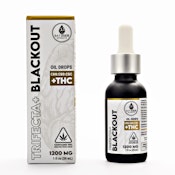 Trifecta Blackout CBD Oil Drops WITH THC - 1200mg - Bay State Hemp