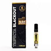 Trifecta Blackout CBD Cartridge - 1g - Bay State Hemp Co