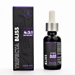 Bay State Hemp Company - Trifecta Bliss CBD Oil Drops - 1200mg - Bay State Hemp