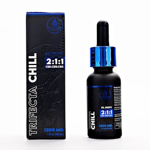 Bay State Hemp Company - Trifecta Chill CBD Oil Drops - 1200mg - Bay State Hemp