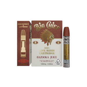 Big Chief Extracts - Bazooka Juice (S) | 1g Live Resin Cart | Big Chief
