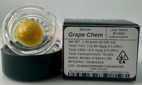 420 SALE Beezle |  Grape Chem | Live Resin | Budder | 1g | Hybrid (2 FOR $30)/(8 for $88)