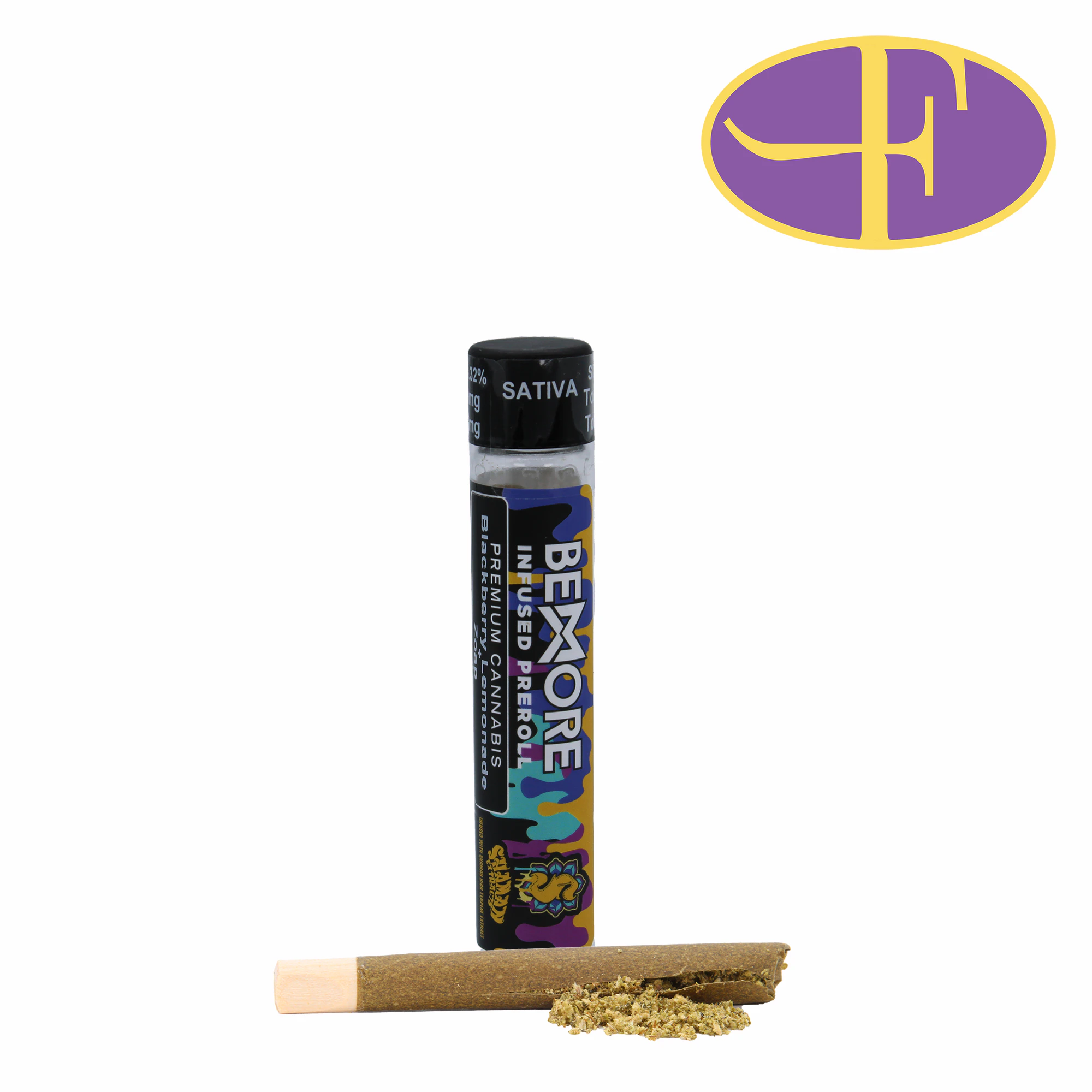 BeMore Blunt - Blackberry Lemonade x Skittles Live Resin Infused Blunt Main Image