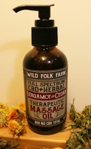 Wild Folk Farm - Wild Folk Farm | CBD Massage Oil | Bergamot & Cedar | 800mg