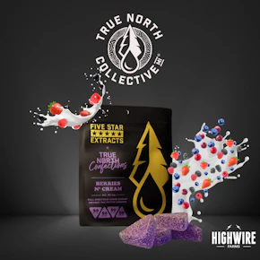 True North Full Spectrum Gummies Berries N' Cream 200mg (Indica)