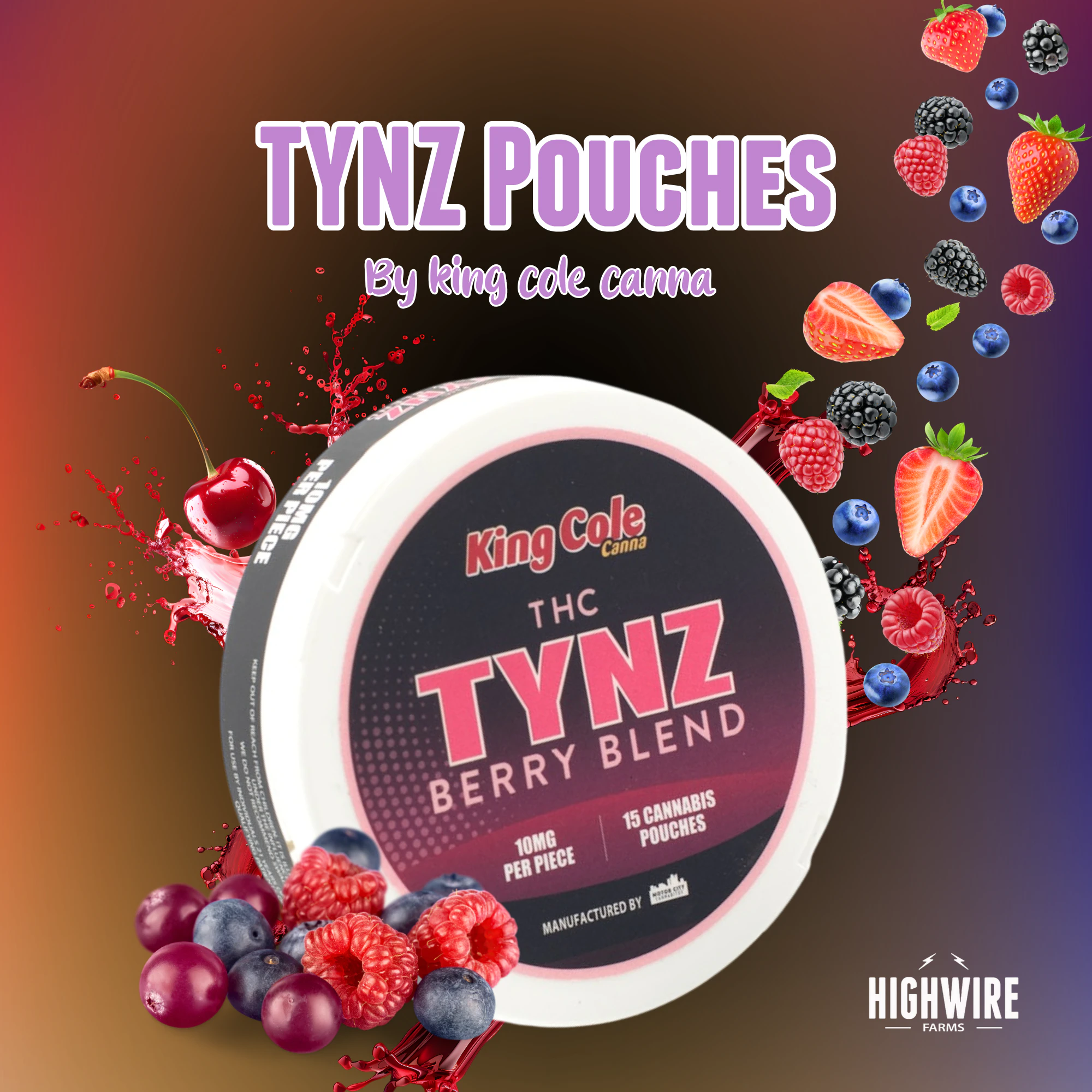 King Cole - King Cole TYNZ Berry Blend Pouches 150mg (15x10mg) Main Image