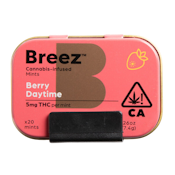 Berry Daytime Mint Tin Single Unit | 100mg THC | Breez