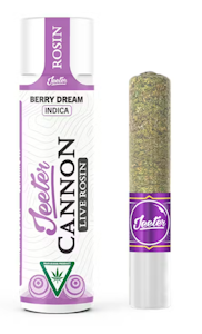 JEETER - Jeeter-Solventless Cannon-Berry Dream -Live Rosin-Infuse Pre Roll-Indica-49.06%-1.3G