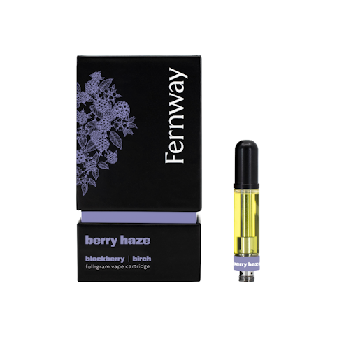 Fernway - Berry Haze -Indica- 79.79% THC | 510 Thread Vape (Cartridge) 1.0g    -ttt5 middle