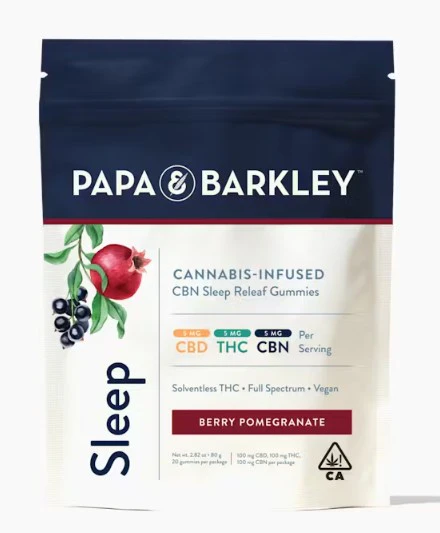 Papa & Barkley - Papa & Barkley Berry Pomegranate SLEEP CBD:THC:CBN Gummies Main Image