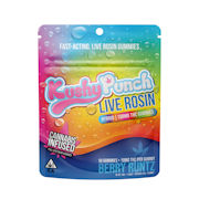 Kushy Punch Live Rosin 10pk Gummies Berry Runtz
