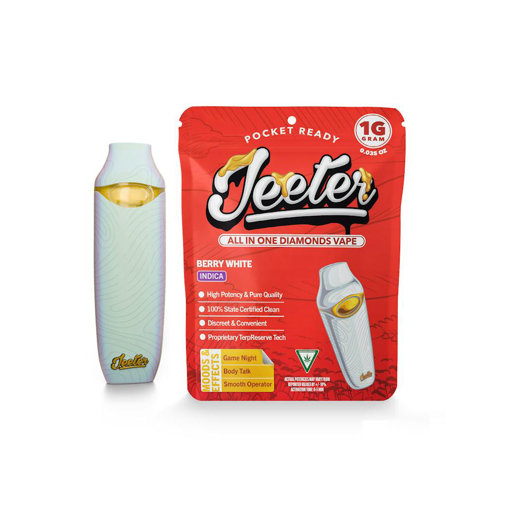 Jeeter Concentrates Berry White Liquid Diamond All-In-One Vape 1.0g