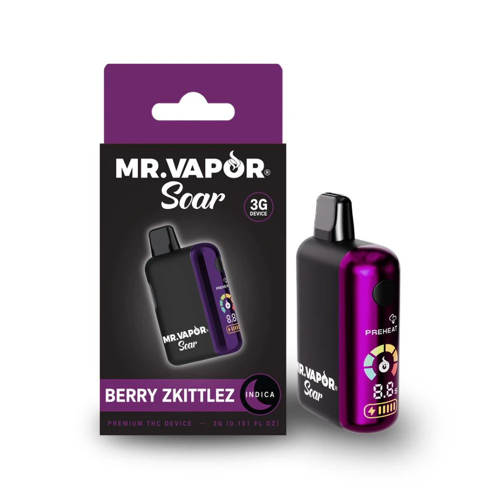 Mr. Vapor Soar - Berry Zkittlez 3g Disposable - MR. VAPOR SOAR Main Image