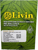 Berry Blitz 5g 5 Pack Bubble Hash Infused Pre-Rolls - Livin Solventless