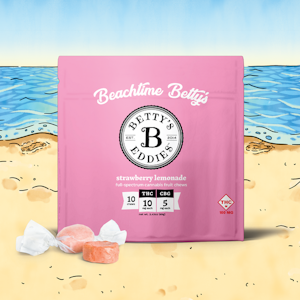 Baked Betty's Edibles - BETTY'S EDDIES - STRAWBERRY LEMONADE TAFFY 100 MG 10 PK