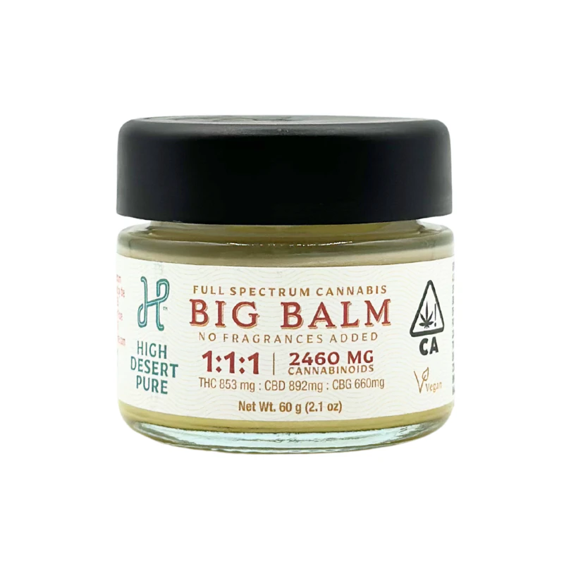 High Desert Pure - High Desert Pure - Balm - Big Balm - 1:1:1 - 853mgTHC/892mgCBD/660mgCBG Main Image