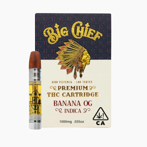 Big Chief - Banana OG (I) 89.65% THC | Big Chief | 1g Cart