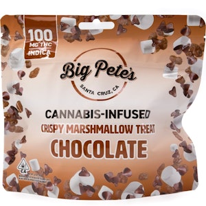 Big Pete's - Chocolate Indica 100mg Rice Crispy Marshmallow Treat - Big Pete's
