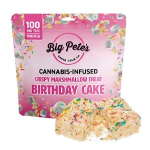 Big Pete's - Birthday Cake Crispy Marshmallow Treat 100mg - Big Pete's