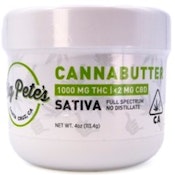 Cannabutter 1000mg 4oz Sativa Jar - Big Pete's